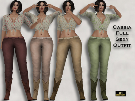 Second Life Marketplace - Cassia Full Sexy Outfit